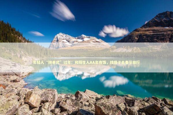 年轻人“拼单式”过年：和陌生人AA年夜饭，找搭子去春节旅行 新闻