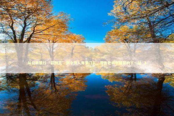 从北京银行“薪酬王”到中荷人寿掌门人，零售老将李建营的下一站_3 新闻