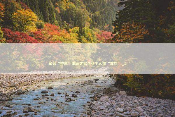 军采“拉黑”海澜之家企业个人遭“双罚”_5 新闻